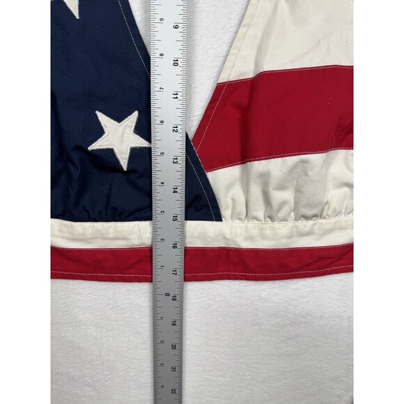 Vintage 90s Tommy Hilfiger American Flag Halter Top Women's Large Reversible NWT - Picture 7 of 14